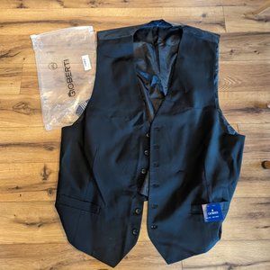 Gioberti Men's Formal Suit Vest Black 4XL